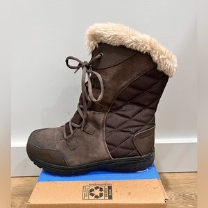 Columbia waterproof snow boots-women brown size 7